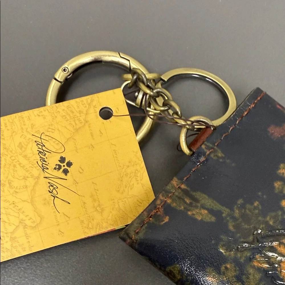 Patricia Nash Kent Countryside Multicolor Keychain Card Holder